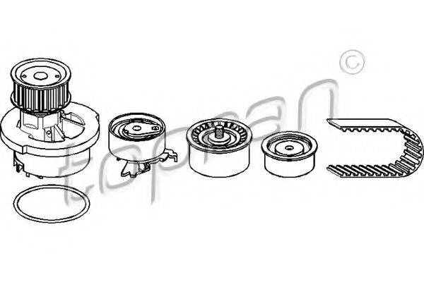 TOPRAN 207897 Водяний насос + комплект зубчастого ременя