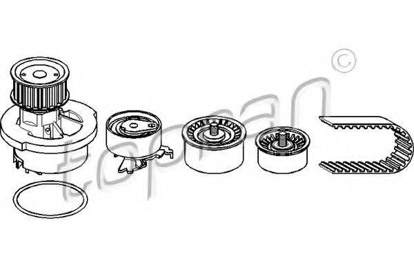 TOPRAN 207898 Водяний насос + комплект зубчастого ременя