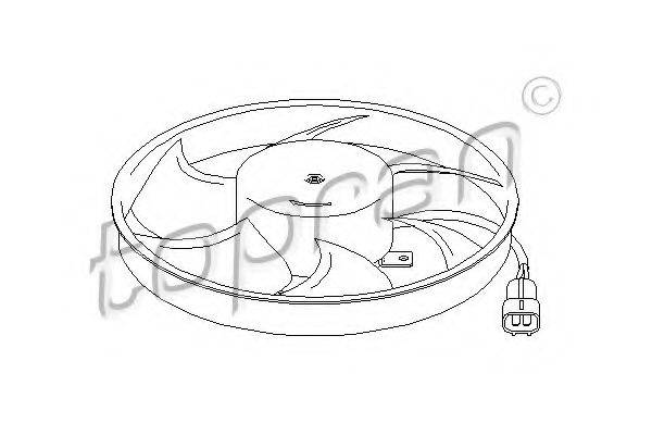 TOPRAN 207916 Вентилятор, охолодження двигуна