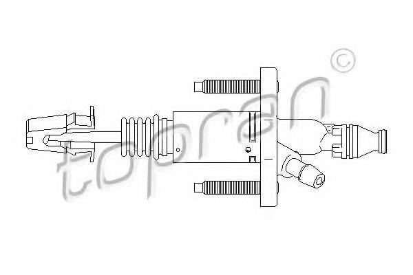 TOPRAN 207632 Головний циліндр, система зчеплення