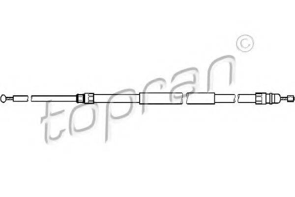 TOPRAN 501721 Трос, стоянкова гальмівна система