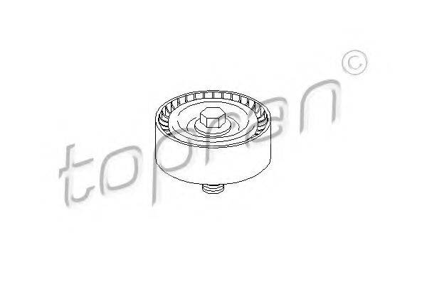 TOPRAN 722418 Паразитний / Ведучий ролик, зубчастий ремінь