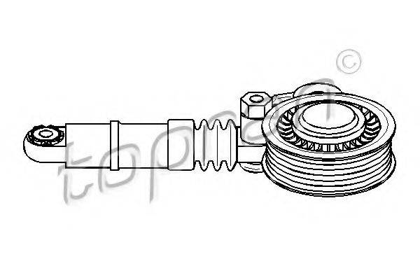 TOPRAN 112974 Натягувач ременя, клинового зубча