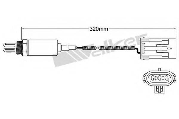 WALKER PRODUCTS 25021038 Лямбда-зонд