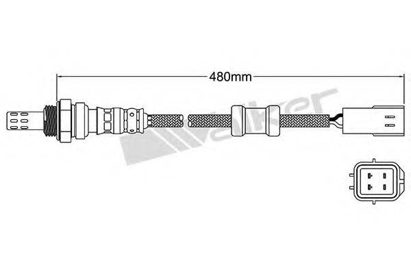 WALKER PRODUCTS 25024067 Лямбда-зонд