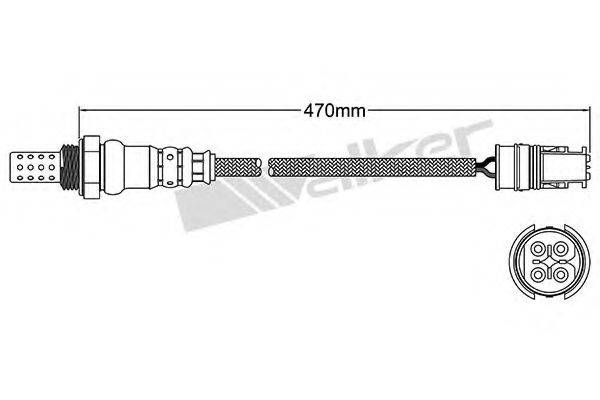 WALKER PRODUCTS 25024469 Лямбда-зонд