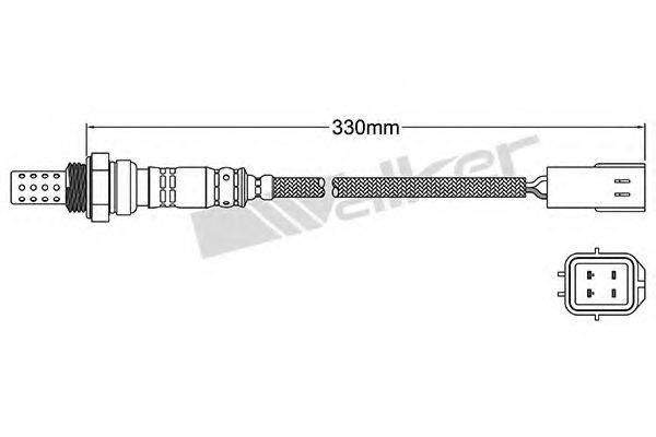 WALKER PRODUCTS 25024593 Лямбда-зонд