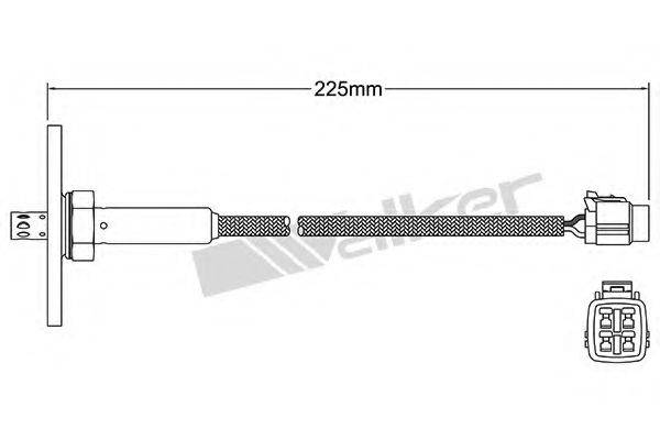 WALKER PRODUCTS 25024507 Лямбда-зонд