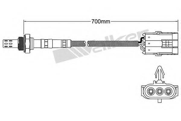 WALKER PRODUCTS 25023147 Лямбда-зонд