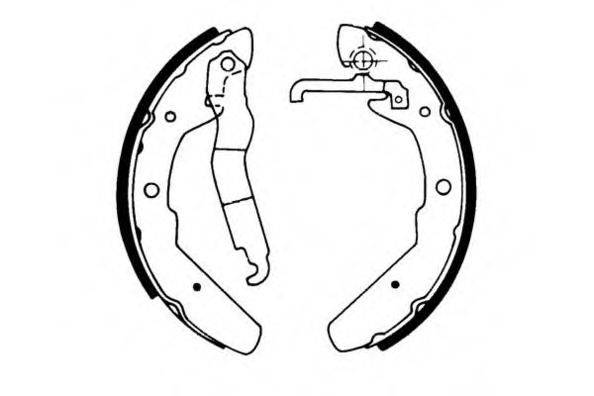 E.T.F. 090370 Комплект гальмівних колодок