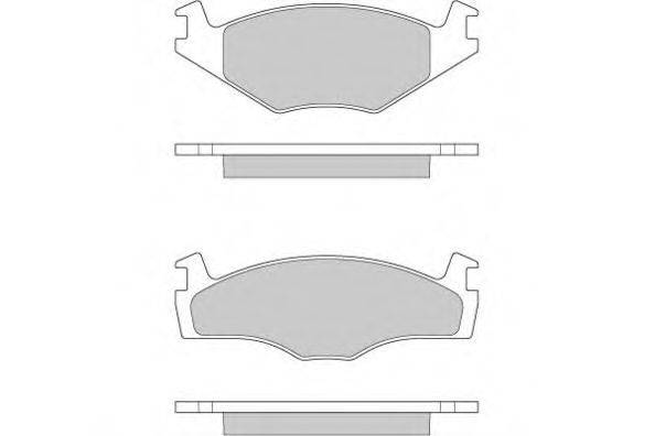 E.T.F. 120260 Комплект гальмівних колодок, дискове гальмо