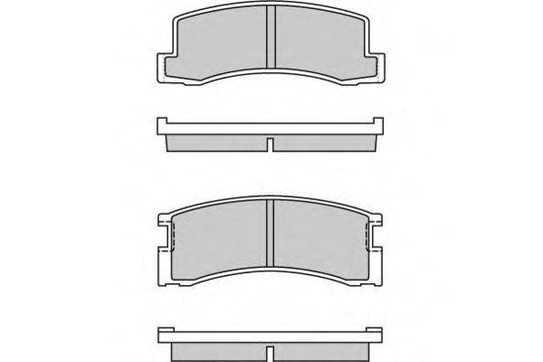 E.T.F. 120309 Комплект гальмівних колодок, дискове гальмо