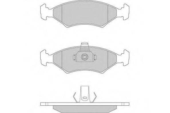 E.T.F. 120675 Комплект гальмівних колодок, дискове гальмо