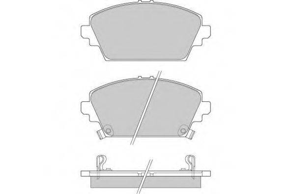 E.T.F. 120870 Комплект гальмівних колодок, дискове гальмо