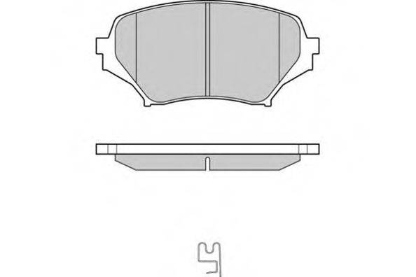 E.T.F. 121260 Комплект гальмівних колодок, дискове гальмо