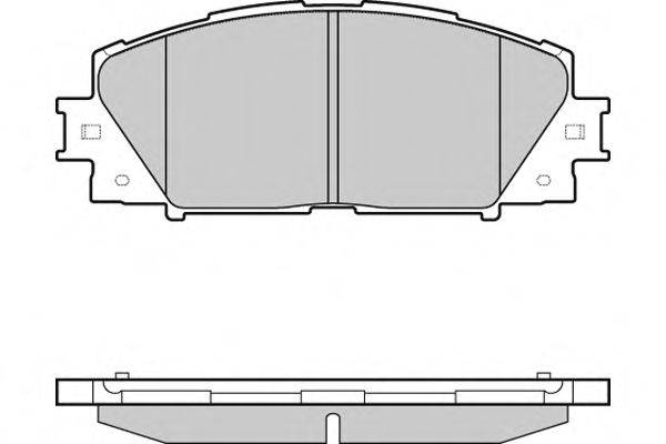 E.T.F. 121498 Комплект гальмівних колодок, дискове гальмо