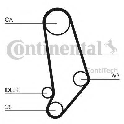 CONTITECH CT539WP1 Водяний насос + комплект зубчастого ременя