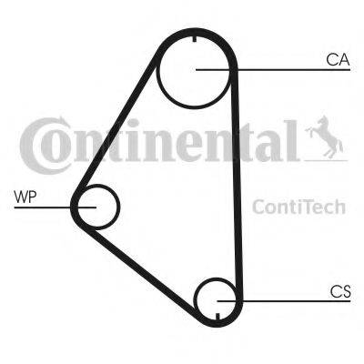 CONTITECH CT558 Ремінь ГРМ