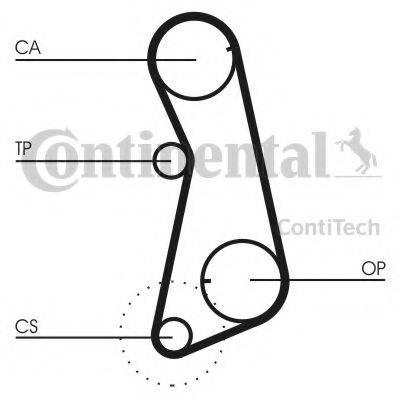 CONTITECH CT637 Ремінь ГРМ