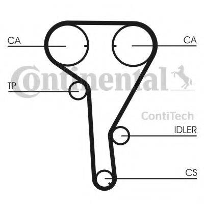 CONTITECH CT1077K1 Комплект ременя ГРМ