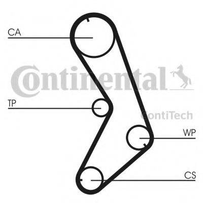 CONTITECH CT741 Ремінь ГРМ