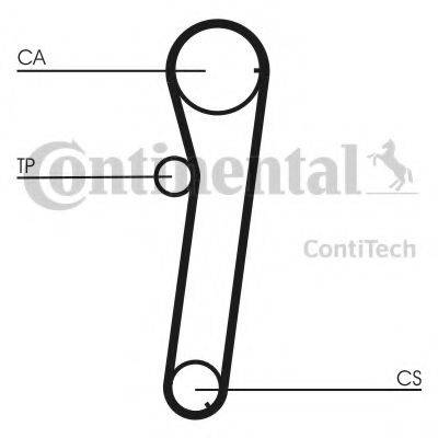 CONTITECH CT766 Ремінь ГРМ