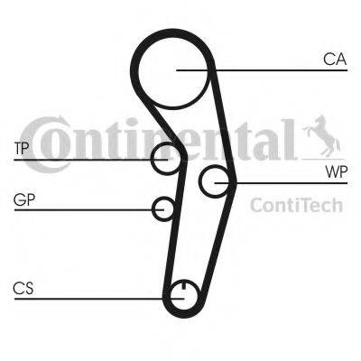 CONTITECH CT1090K1 Комплект ременя ГРМ