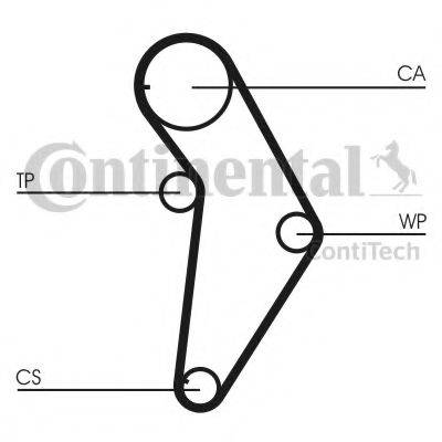 CONTITECH CT973K1 Комплект ременя ГРМ