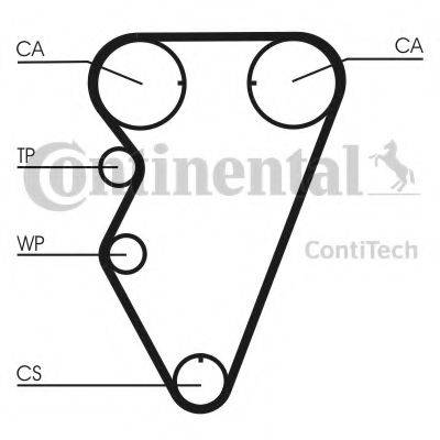 CONTITECH CT974K1 Комплект ременя ГРМ