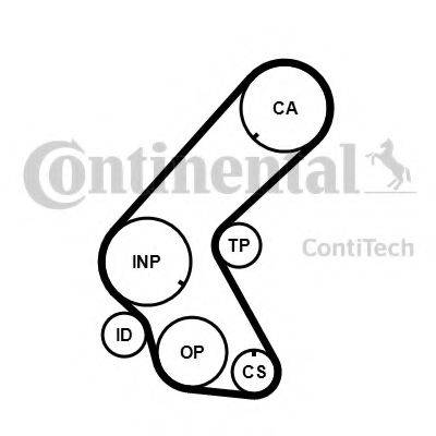 CONTITECH CT1014K1 Комплект ременя ГРМ