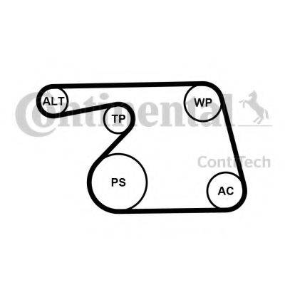 CONTITECH 6PK1318K2 Полікліновий ремінний комплект