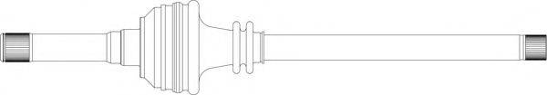 GENERAL RICAMBI RV3062 Приводний вал