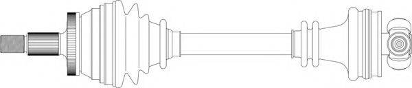 GENERAL RICAMBI SA3038 Приводний вал
