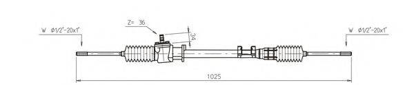 GENERAL RICAMBI FO4003 Рульовий механізм