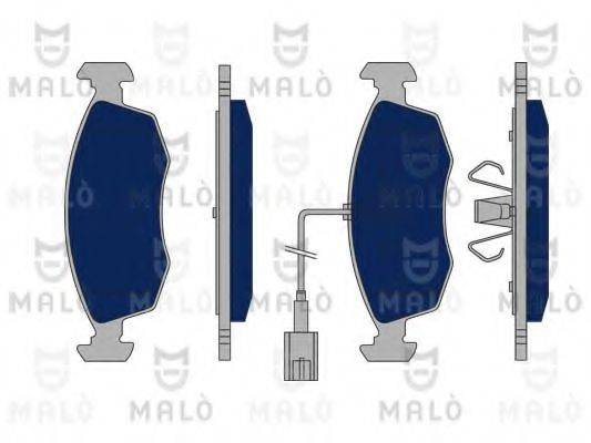 MALO 1050158 Комплект гальмівних колодок, дискове гальмо
