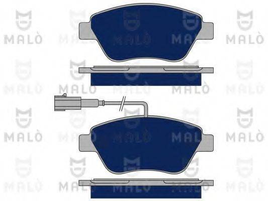 MALO 1050295 Комплект гальмівних колодок, дискове гальмо