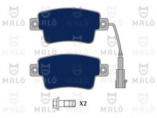 MALO 1050916 Комплект гальмівних колодок, дискове гальмо