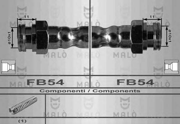MALO 80030 Гальмівний шланг