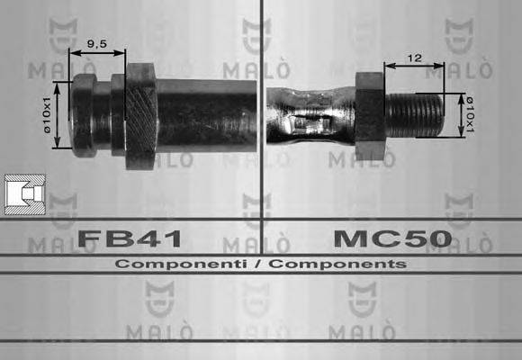 MALO 80107 Гальмівний шланг