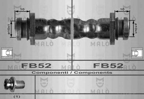 MALO 80109 Гальмівний шланг