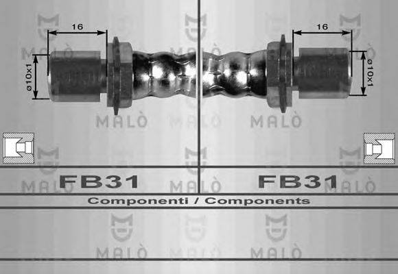 MALO 80133 Гальмівний шланг