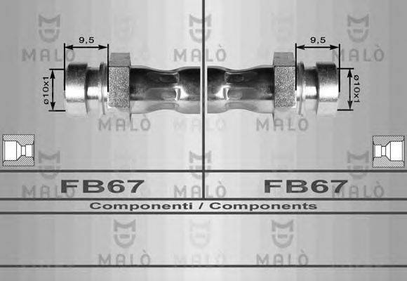 MALO 80150 Гальмівний шланг