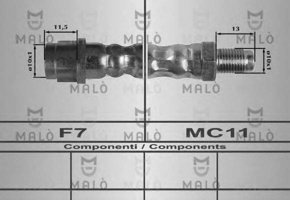 MALO 80194 Гальмівний шланг