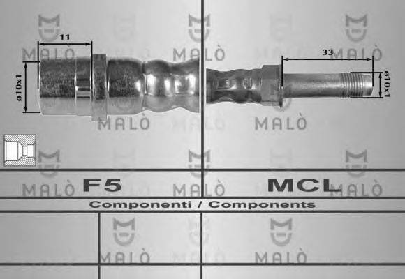 MALO 80228 Гальмівний шланг