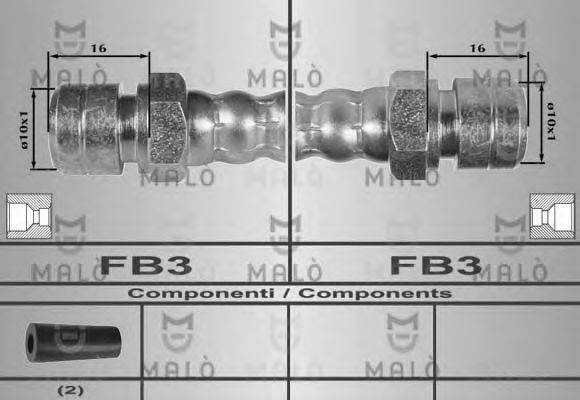 MALO 80255 Гальмівний шланг