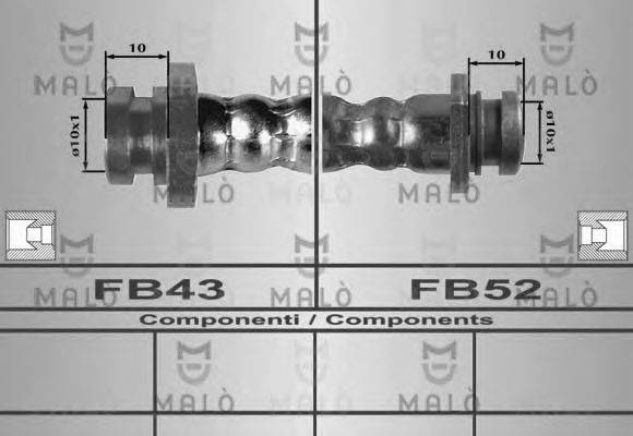 MALO 80268 Гальмівний шланг