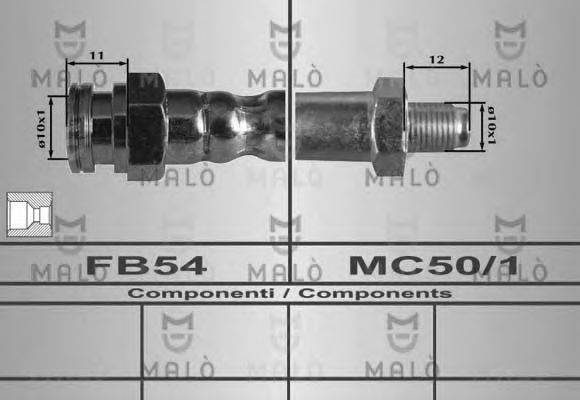 MALO 80351 Гальмівний шланг