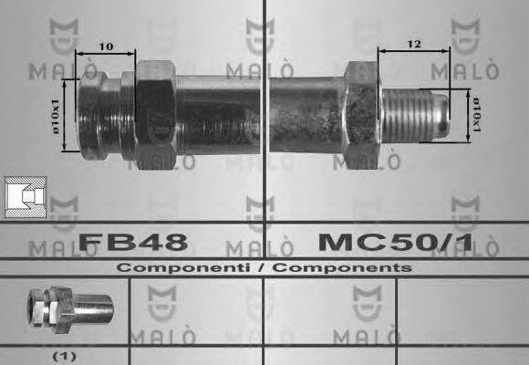 MALO 80358 Гальмівний шланг