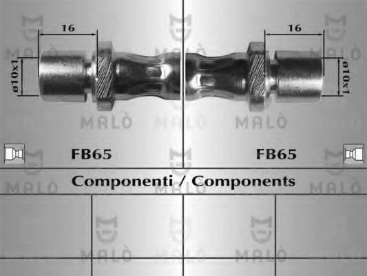 MALO 80382 Гальмівний шланг