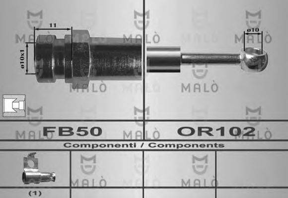 MALO 80486 Гальмівний шланг